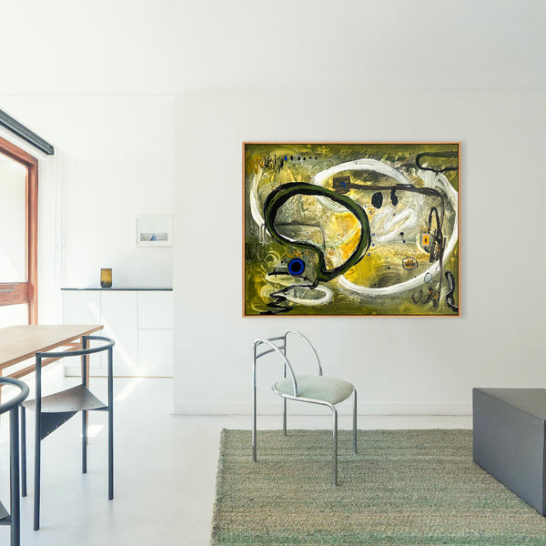Abstract Painting Original, Expressionism in Modern Abstract Wall Art | Freiburg II (50"x40")