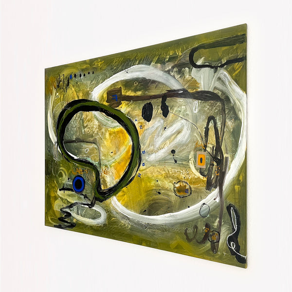 Abstract Painting Original, Expressionism in Modern Abstract Wall Art | Freiburg II (50"x40")