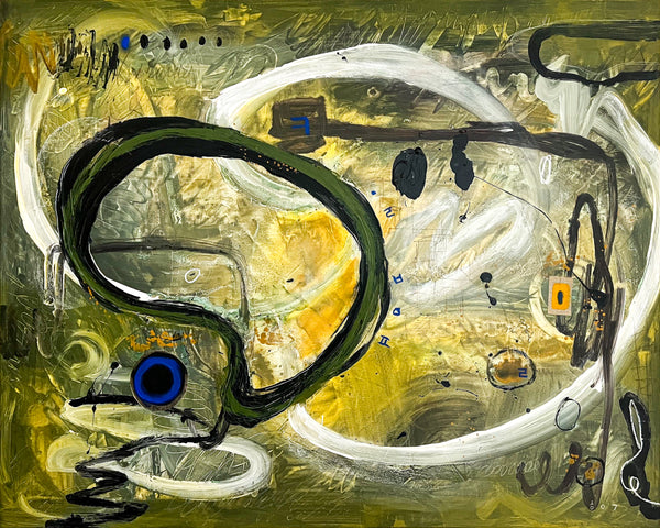 Abstract Painting Original, Expressionism in Modern Abstract Wall Art | Freiburg II (50"x40")