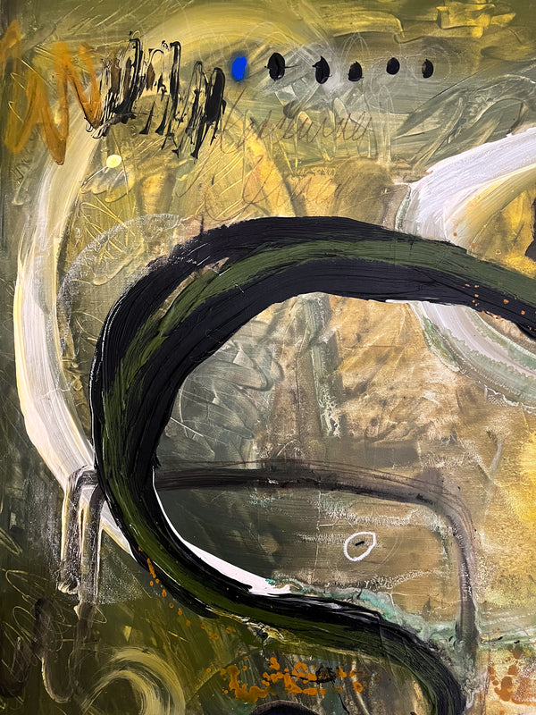 Abstract Painting Original, Expressionism in Modern Abstract Wall Art | Freiburg II (50"x40")