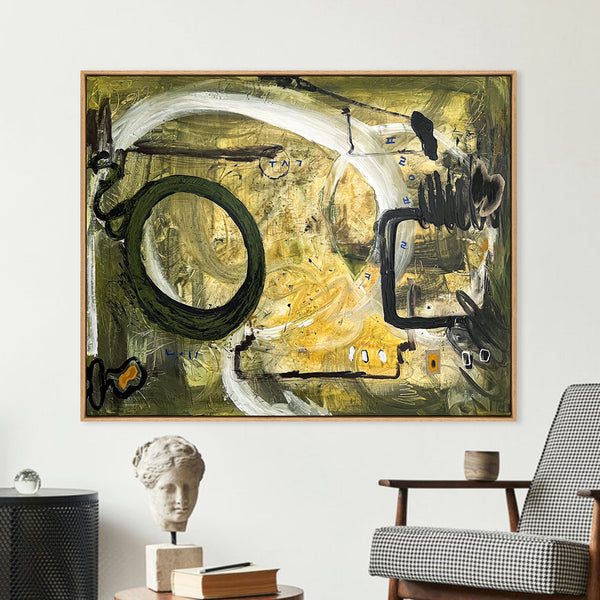 Abstract Painting Original, Expressionism in Modern Abstract Wall Art | Freiburg I (50"x40")