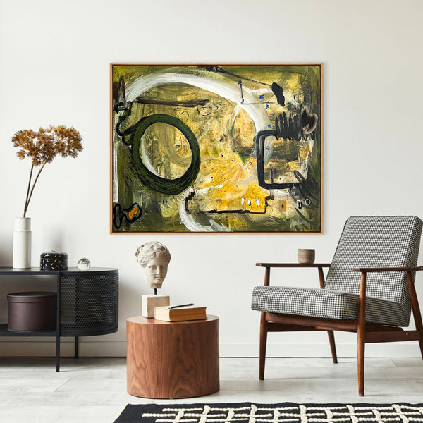 Abstract Painting Original, Expressionism in Modern Abstract Wall Art | Freiburg I (50"x40")