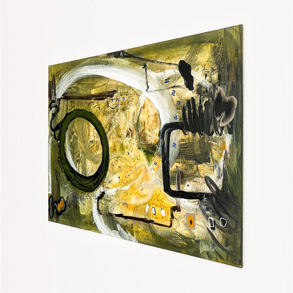 Abstract Painting Original, Expressionism in Modern Abstract Wall Art | Freiburg I (50"x40")
