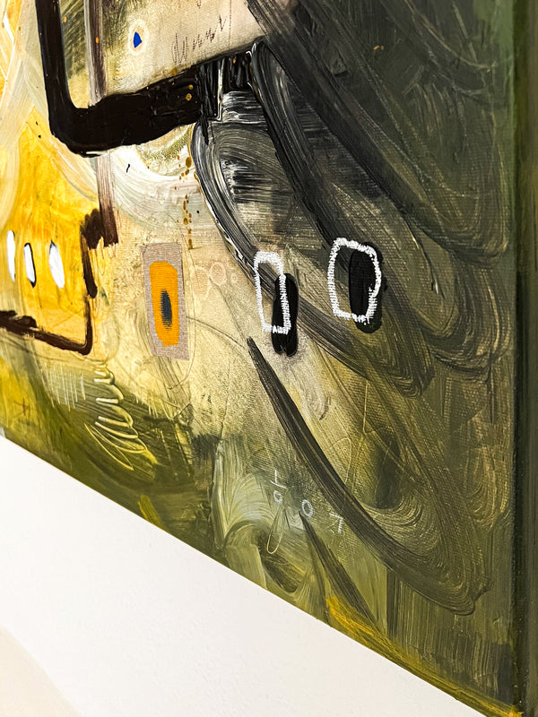 Abstract Painting Original, Expressionism in Modern Abstract Wall Art | Freiburg I (50"x40")
