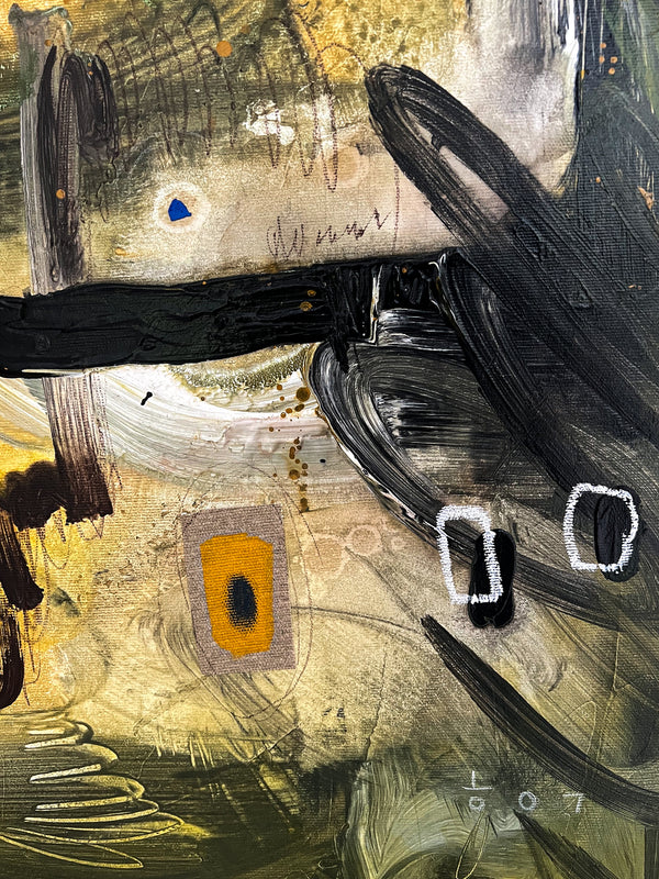 Abstract Painting Original, Expressionism in Modern Abstract Wall Art | Freiburg I (50"x40")