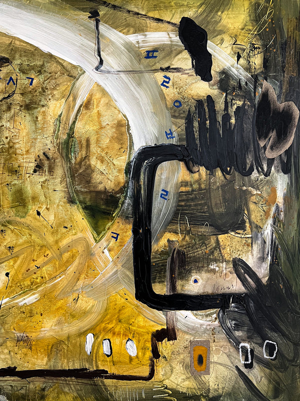 Abstract Painting Original, Expressionism in Modern Abstract Wall Art | Freiburg I (50"x40")