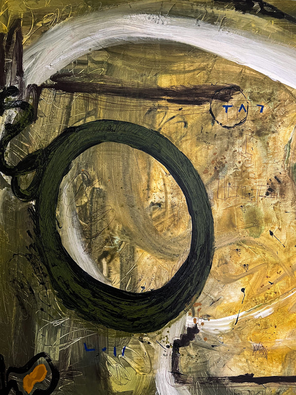Abstract Painting Original, Expressionism in Modern Abstract Wall Art | Freiburg I (50"x40")