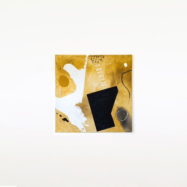Inspiration from Outer Galaxy in Modern Abstract Expressionism Original Painting, Extra Large Canvas Wall Art | Gnossienne no.2 (60"x60")