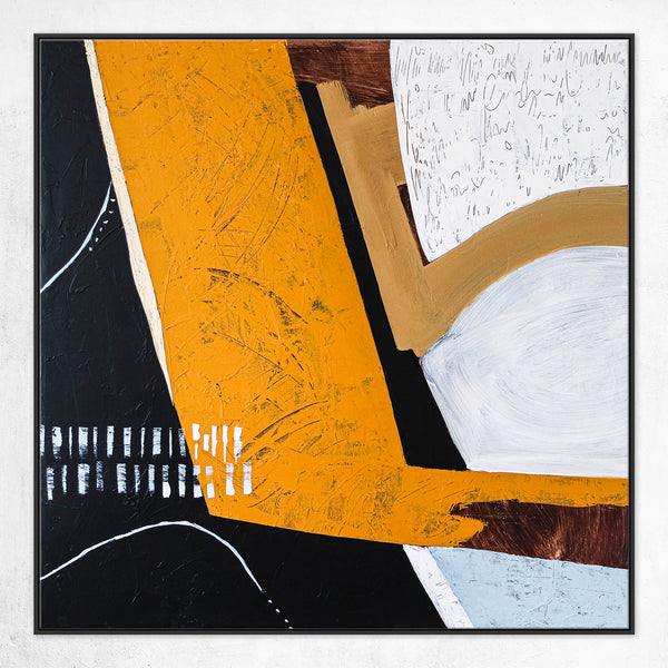 Romantic Anguish Embodied in Modern Abstract Original Acrylic Painting, Minimal & Peaceful Canvas Wall Art | Gorki