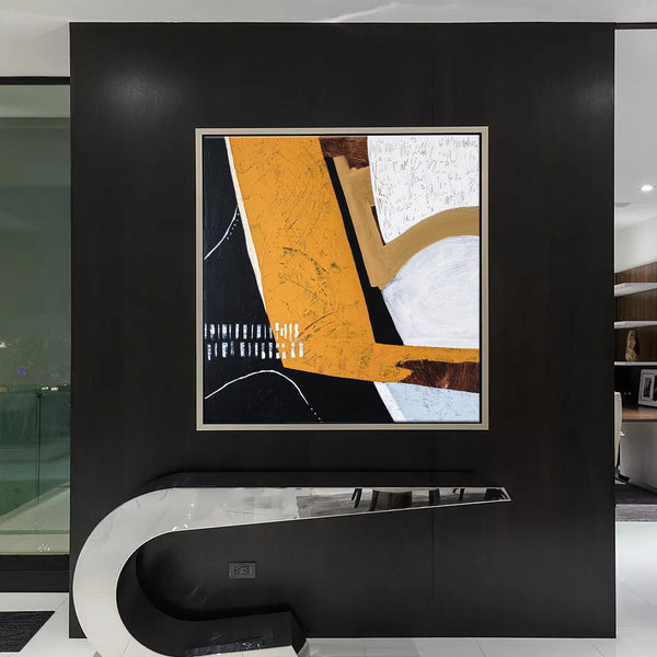 Romantic Anguish Embodied in Modern Abstract Original Acrylic Painting, Minimal & Peaceful Canvas Wall Art | Gorki