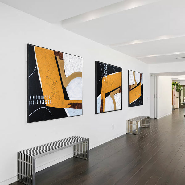 Romantic Anguish Embodied in Modern Abstract Original Acrylic Painting, Minimal & Peaceful Canvas Wall Art | Gorki