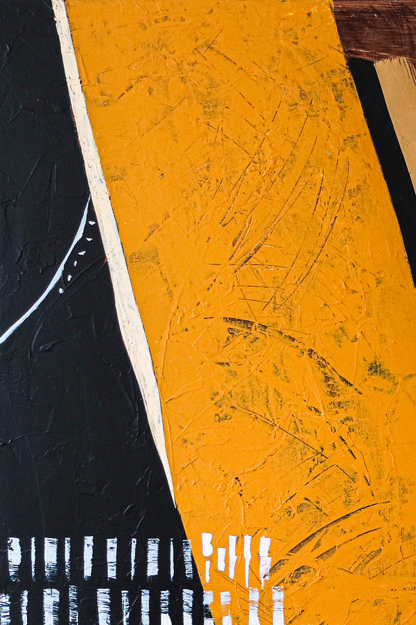 Romantic Anguish Embodied in Modern Abstract Original Acrylic Painting, Minimal & Peaceful Canvas Wall Art | Gorki