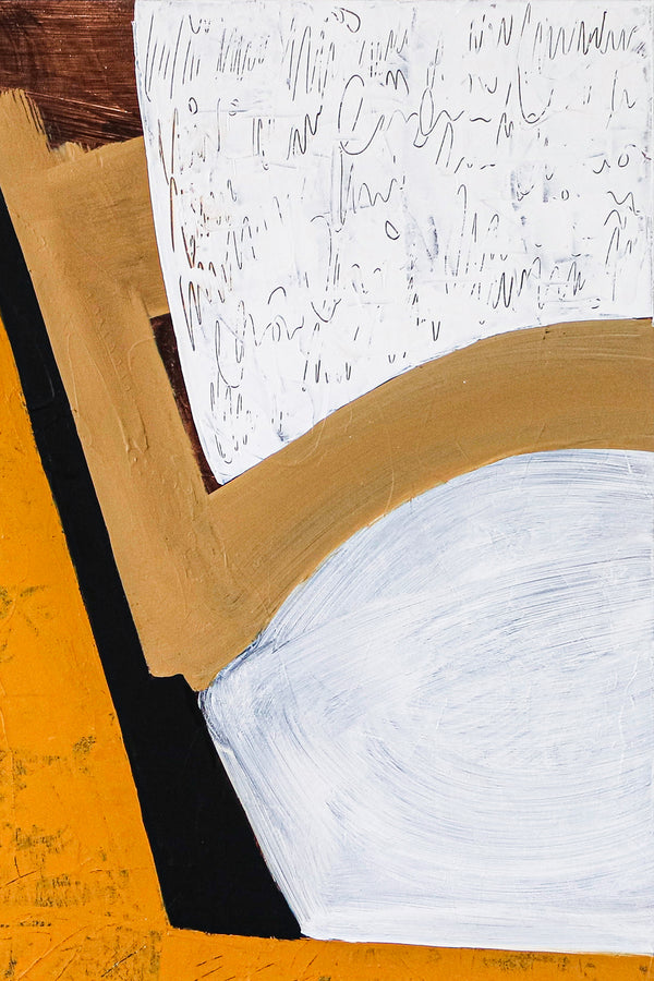 Romantic Anguish Embodied in Modern Abstract Original Acrylic Painting, Minimal & Peaceful Canvas Wall Art | Gorki