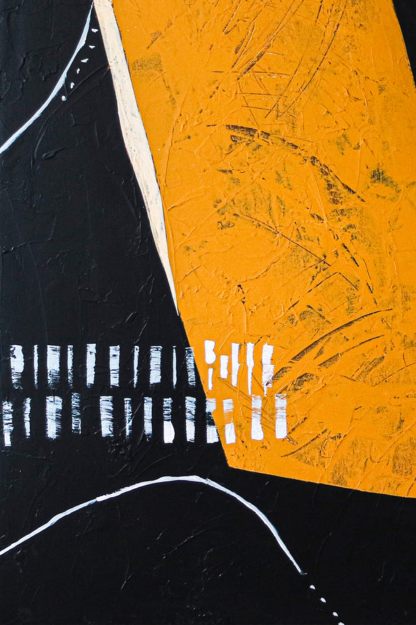 Romantic Anguish Embodied in Modern Abstract Original Acrylic Painting, Minimal & Peaceful Canvas Wall Art | Gorki