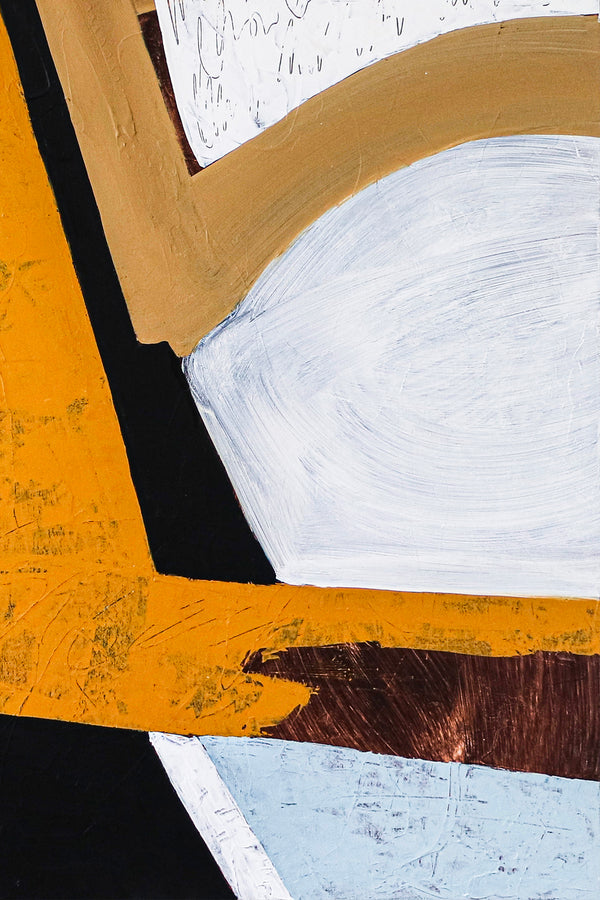 Romantic Anguish Embodied in Modern Abstract Original Acrylic Painting, Minimal & Peaceful Canvas Wall Art | Gorki