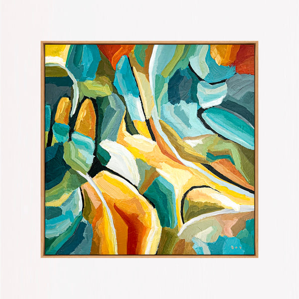 Abstract Painting Original, Expressionism in Modern Abstract Wall Art |  Harmonia (20"x20")