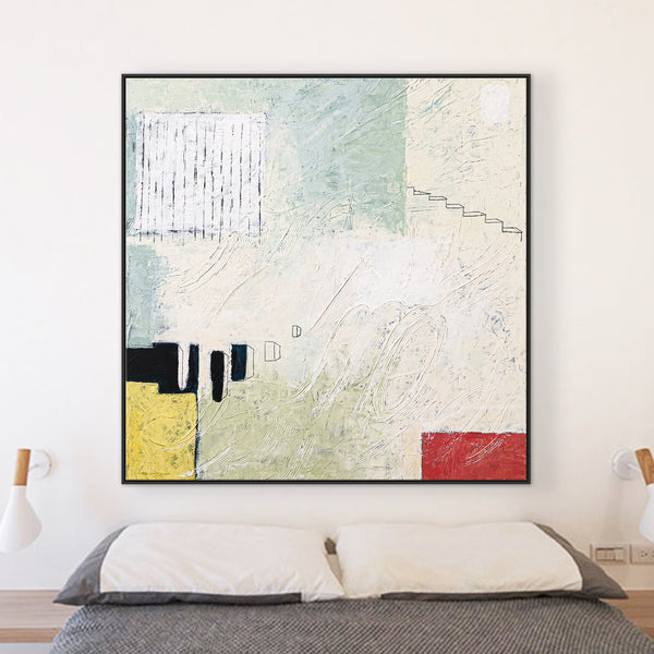 Unconscious Longings in Original Abstract Acrylic Modern Painting, Large Contemporary Canvas Wall Art | Home II