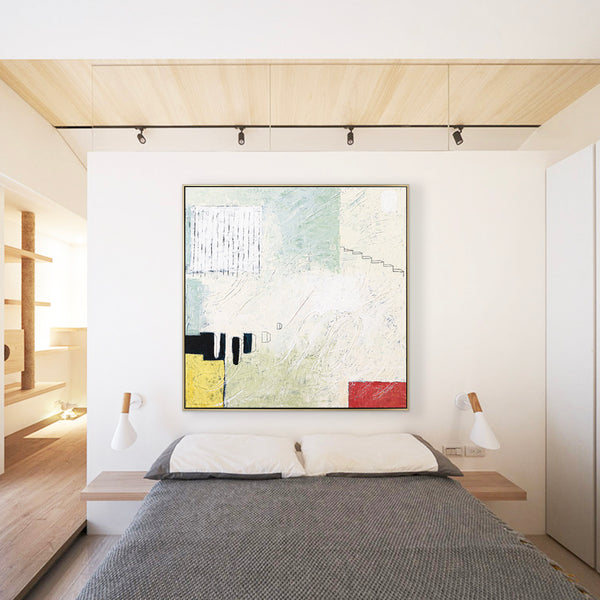 Unconscious Longings in Original Abstract Acrylic Modern Painting, Large Contemporary Canvas Wall Art | Home II