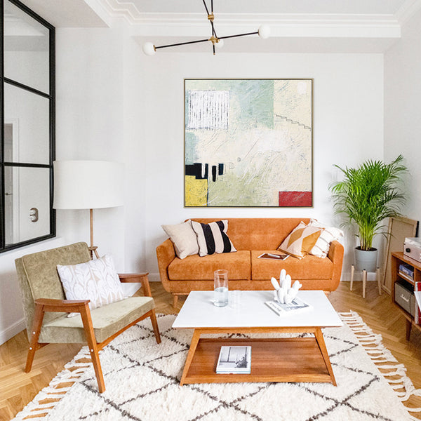 Unconscious Longings in Original Abstract Acrylic Modern Painting, Large Contemporary Canvas Wall Art | Home II