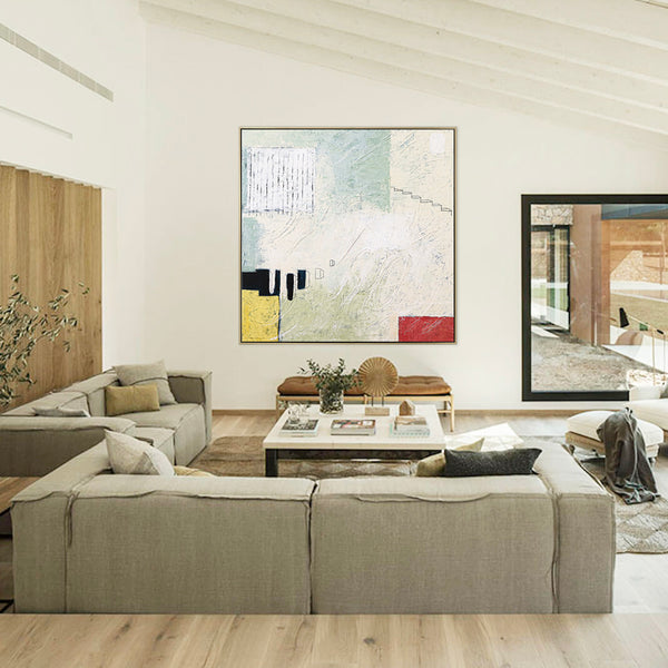 Unconscious Longings in Original Abstract Acrylic Modern Painting, Large Contemporary Canvas Wall Art | Home II