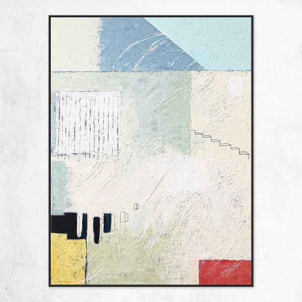 Unconscious Longings in Acrylic Abstract Painting, Original Contemporary Modern Canvas Wall Art | Home