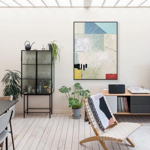 Unconscious Longings in Acrylic Abstract Painting, Original Contemporary Modern Canvas Wall Art | Home