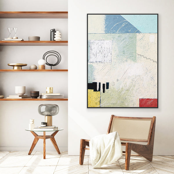 Unconscious Longings in Acrylic Abstract Painting, Original Contemporary Modern Canvas Wall Art | Home