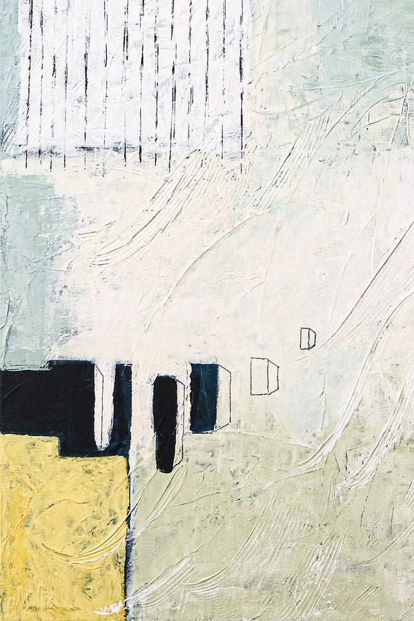 Unconscious Longings in Acrylic Abstract Painting, Original Contemporary Modern Canvas Wall Art | Home