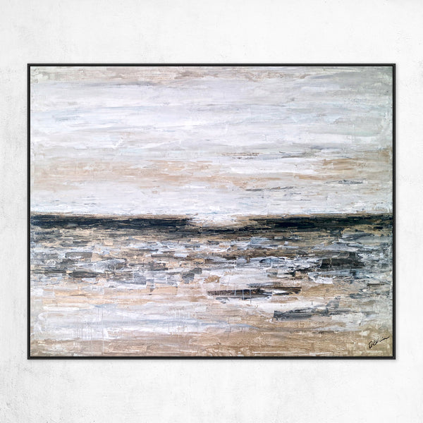 Impressionism & Abstract Expressionist Modern Abstract Original Acrylic Painting, Large Canvas Wall Art | Horizon