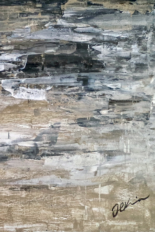 Impressionism & Abstract Expressionist Modern Abstract Original Acrylic Painting, Large Canvas Wall Art | Horizon