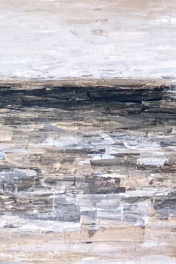 Impressionism & Abstract Expressionist Modern Abstract Original Acrylic Painting, Large Canvas Wall Art | Horizon