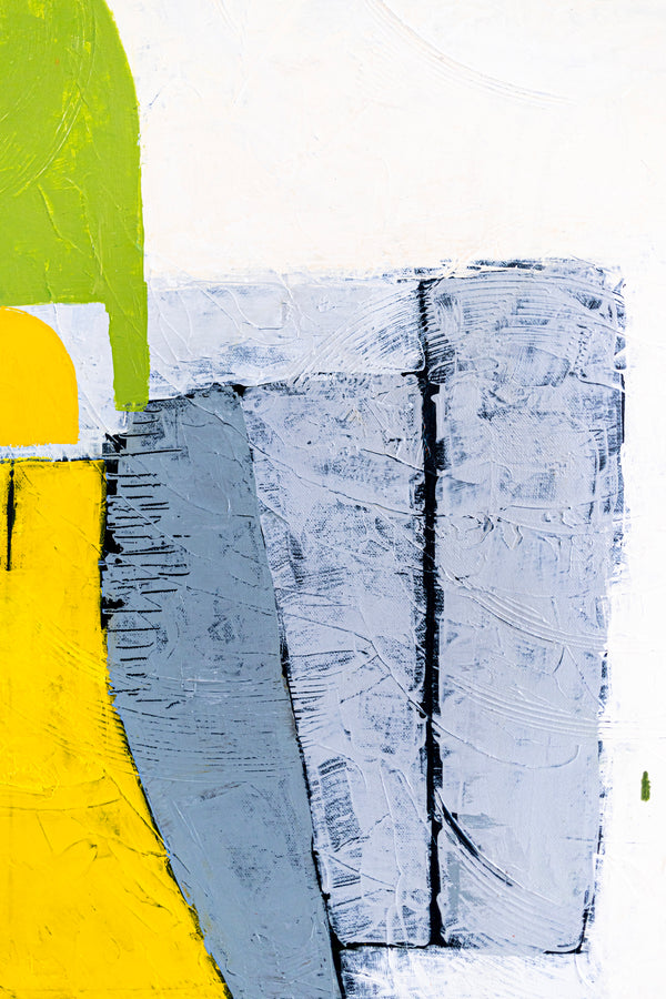 Bright and Cheerful Original Abstract Colorful Painting in Acrylic, Playful Large Modern Canvas Wall Art | Ifle