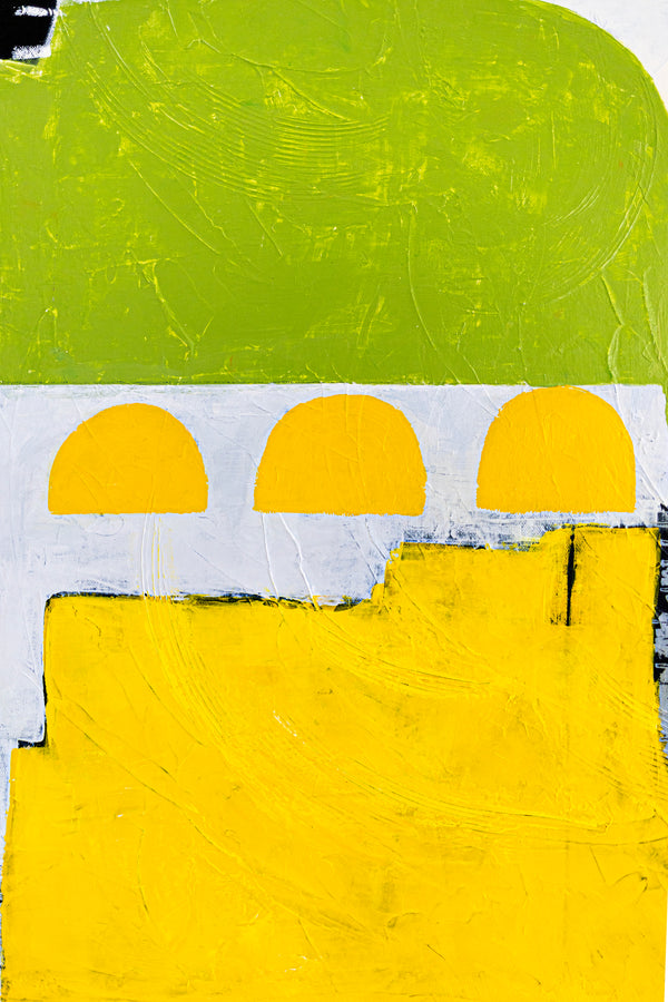 Bright and Cheerful Original Abstract Colorful Painting in Acrylic, Playful Large Modern Canvas Wall Art | Ifle