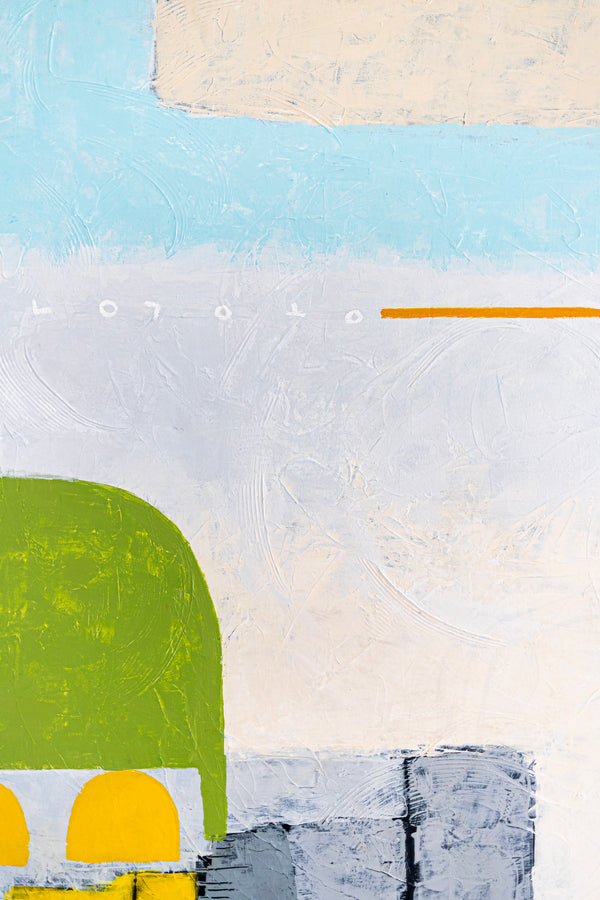 Bright and Cheerful Original Abstract Colorful Painting in Acrylic, Playful Large Modern Canvas Wall Art | Ifle