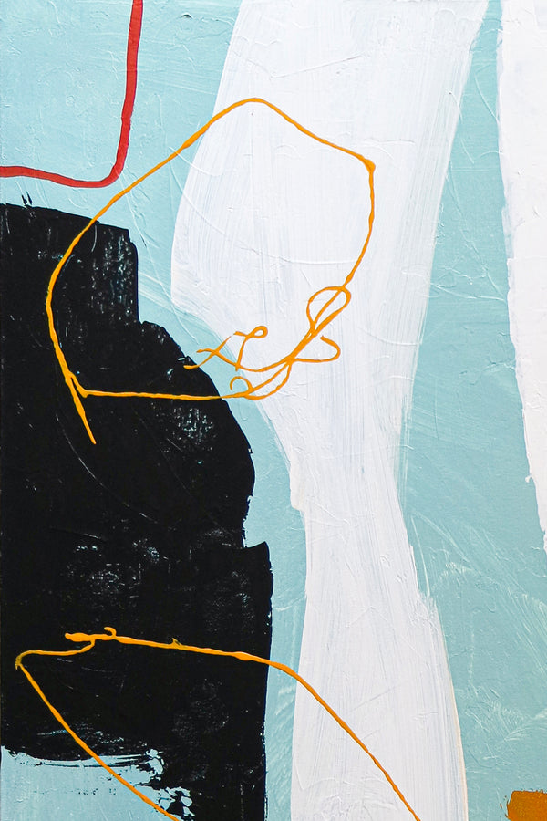 Modern Original Abstract Expressionist Acrylic Painting, Minimal Calm and Peaceful Canvas Wall Art | Irrationality