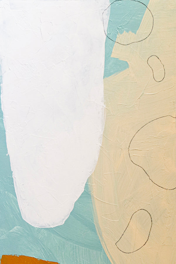 Modern Original Abstract Expressionist Acrylic Painting, Minimal Calm and Peaceful Canvas Wall Art | Irrationality