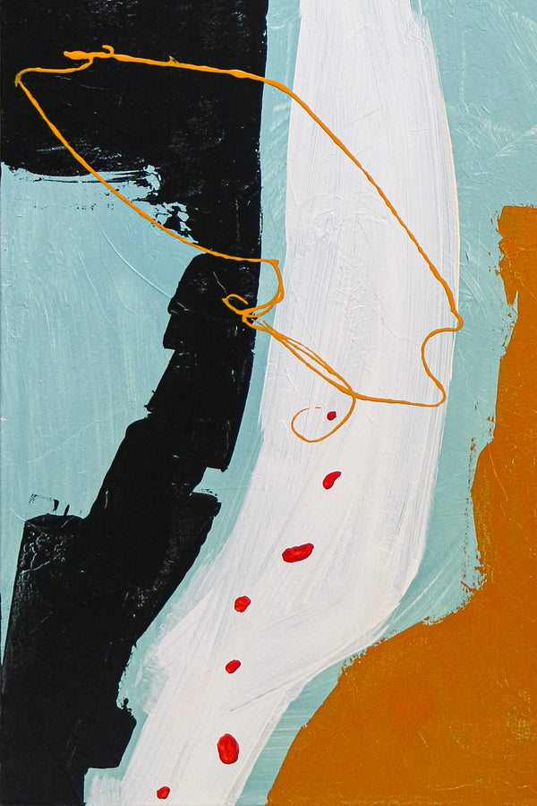 Modern Original Abstract Expressionist Acrylic Painting, Minimal Calm and Peaceful Canvas Wall Art | Irrationality