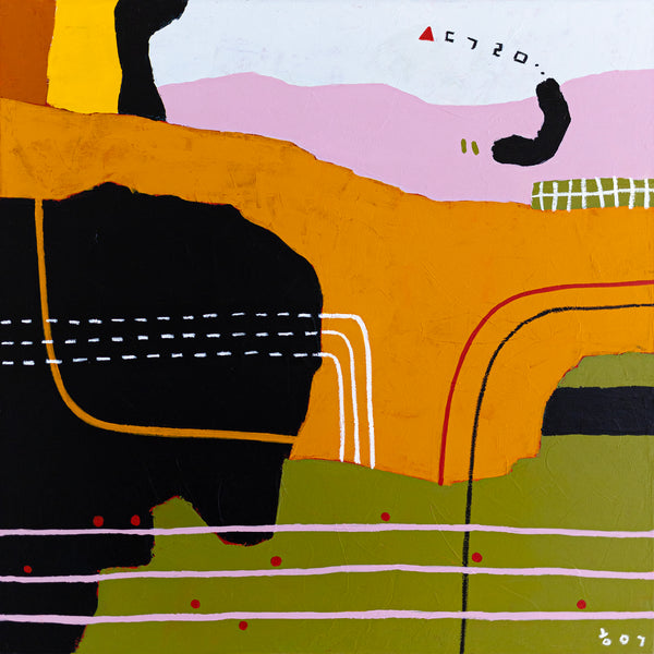 Modern Original Abstract Painting in Acrylic, Sophisticated Blend of Classic and Style Large Canvas Wall Art | Keme