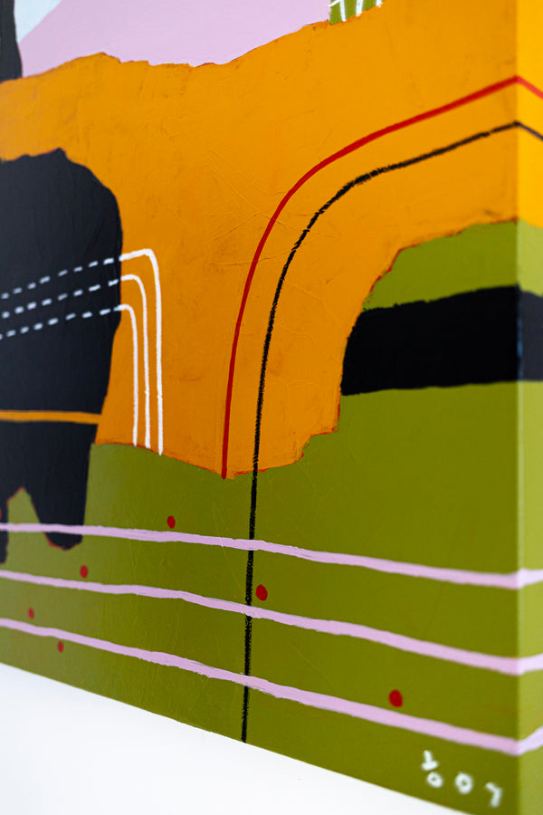 Modern Original Abstract Painting in Acrylic, Sophisticated Blend of Classic and Style Large Canvas Wall Art | Keme