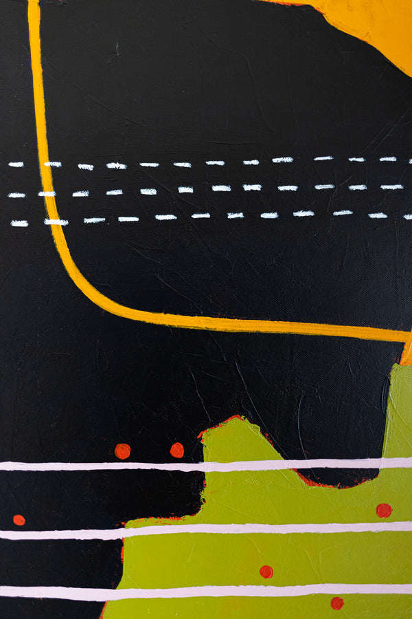 Modern Original Abstract Painting in Acrylic, Sophisticated Blend of Classic and Style Large Canvas Wall Art | Keme