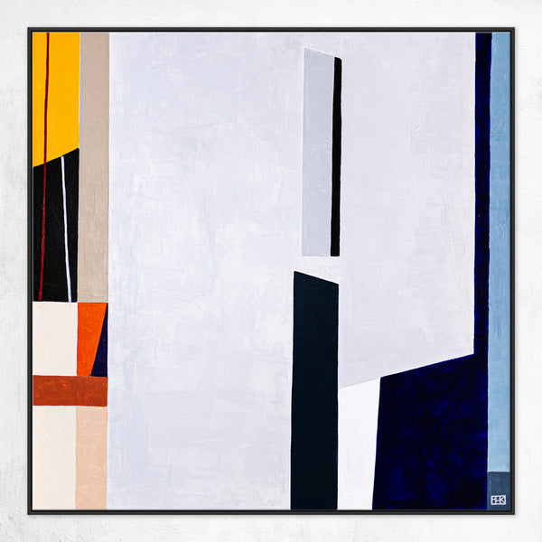 Original Large Abstract Paintings in Acrylic, Geometric Minimalist Contemporary Modern Canvas Wall Art | Komp