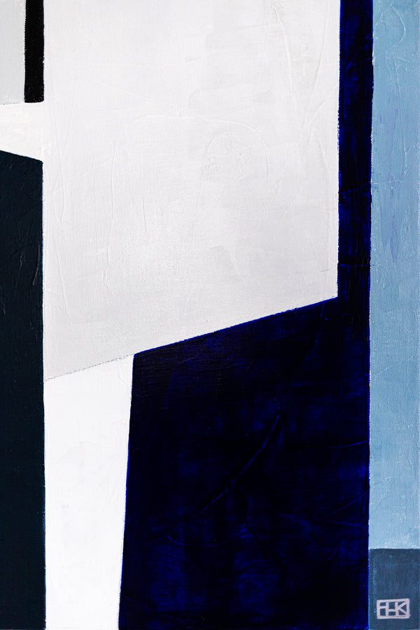 Original Large Abstract Paintings in Acrylic, Geometric Minimalist Contemporary Modern Canvas Wall Art | Komp