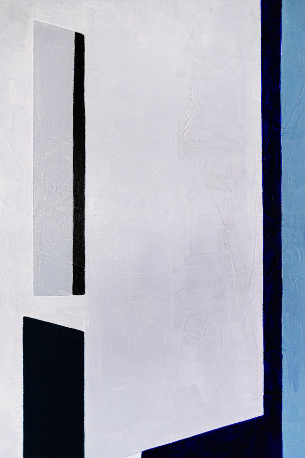 Original Large Abstract Paintings in Acrylic, Geometric Minimalist Contemporary Modern Canvas Wall Art | Komp