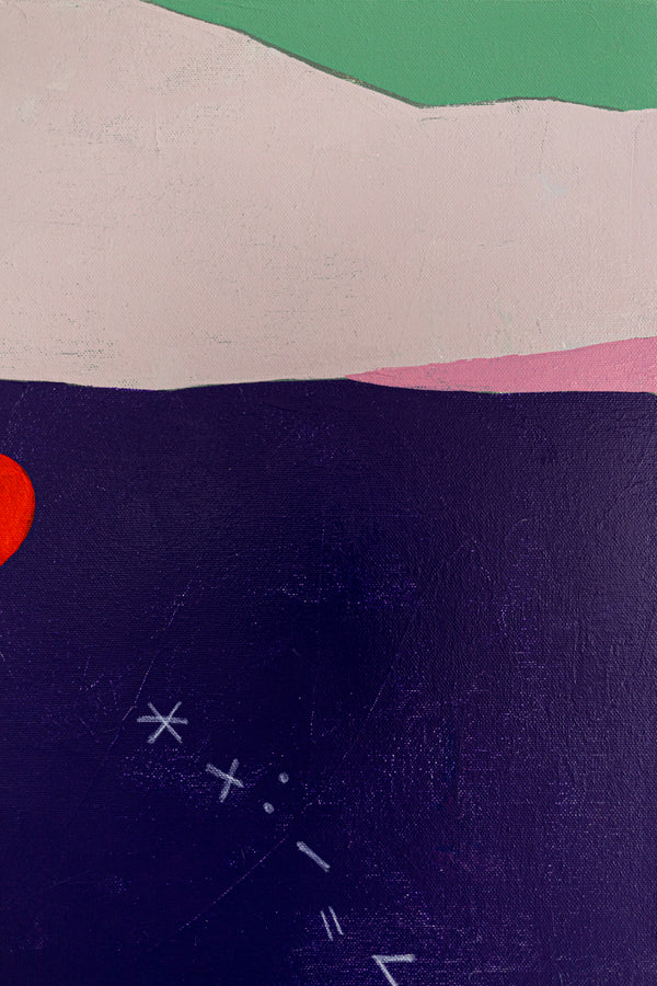 Large Original Abstract Painting in Acrylic, Symbolic Expression Large Colorful Modern Canvas Wall Art | Kusnoci