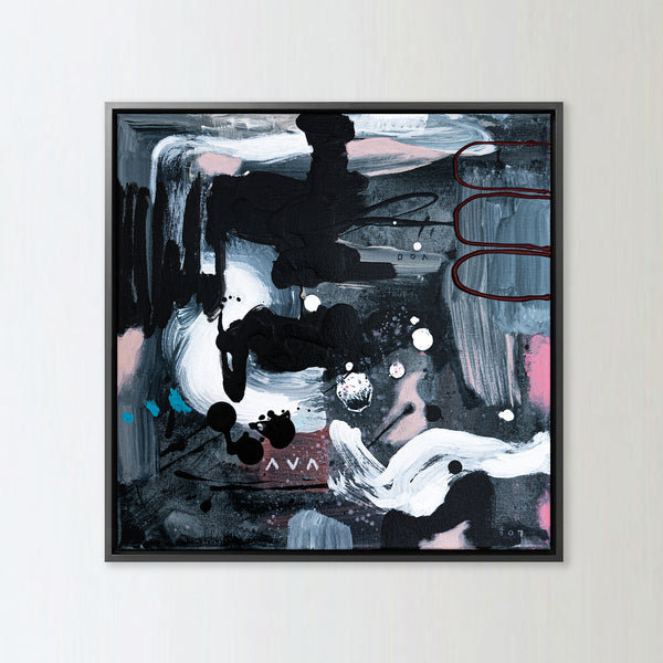 Abstract Painting Original, Expressionism in Modern Abstract Wall Art | Latens (16"x16")