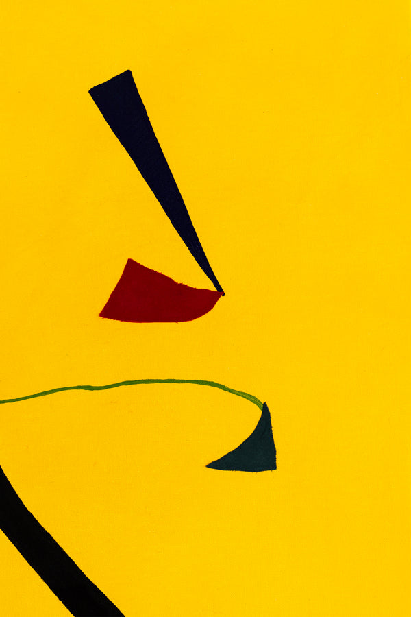 Yellow Canvas of Harmony on Canvas Wall Art, Modern Abstract Original Painting in Oil and Mixed Media | Libera (36"x36")