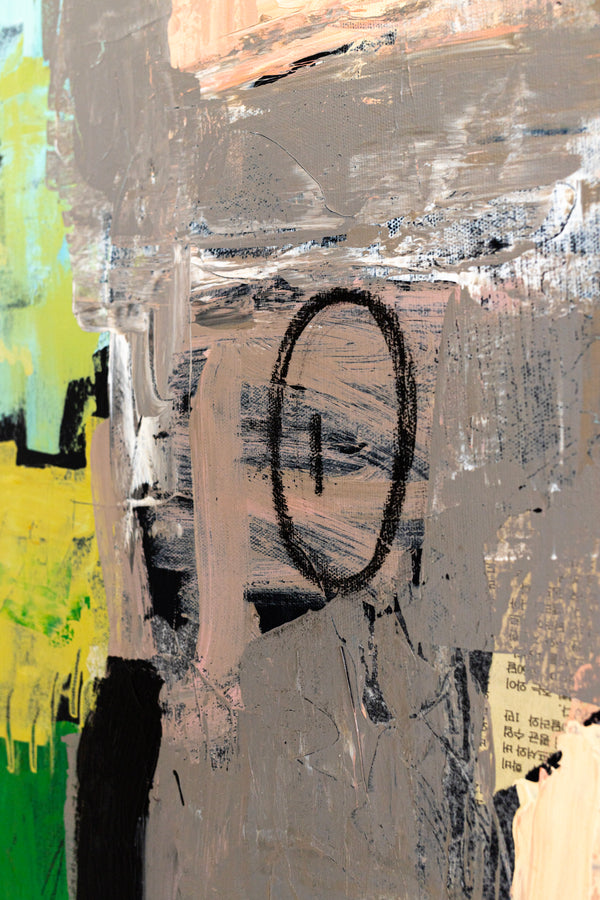 Creative Abstract Colorful Painting, A Bold Contemporary Expressionism Wall Art | Belle II (48"x48")