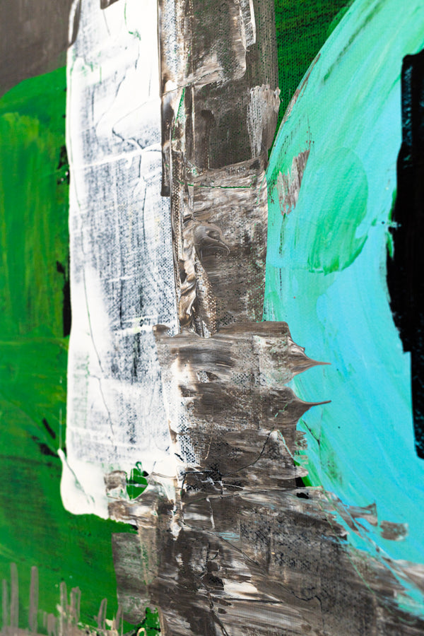 Creative Abstract Colorful Painting, A Bold Contemporary Expressionism Wall Art | Belle II (48"x48")