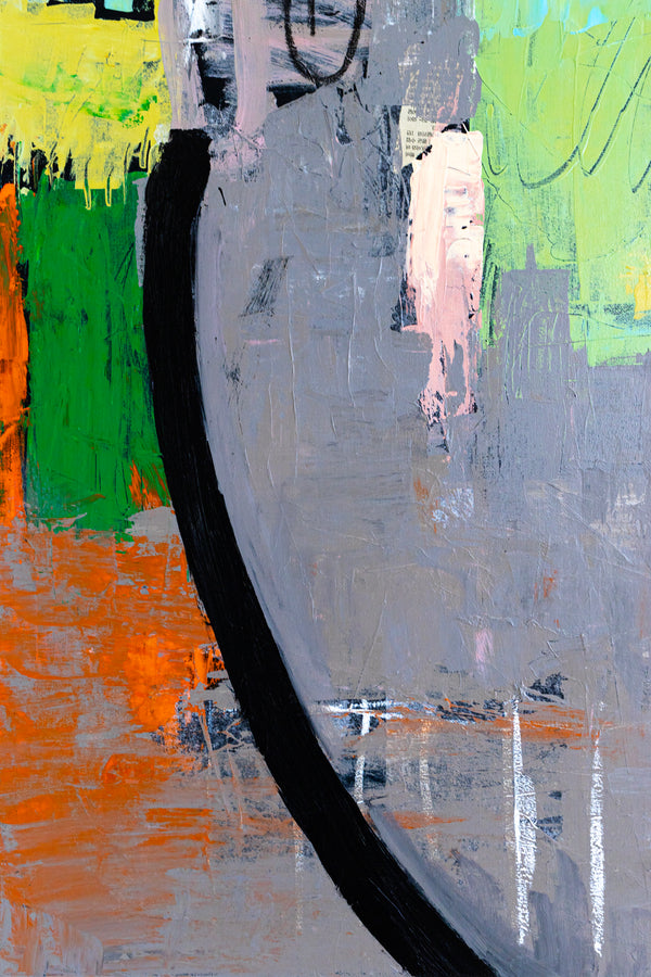 Creative Abstract Colorful Painting, A Bold Contemporary Expressionism Wall Art | Belle II (48"x48")