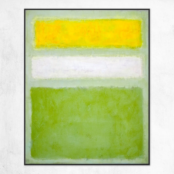 Original Abstract Painting of Rothko-Inspired, Large Modern Canvas Wall Art in Conveying Warmth and Peace | Meadow